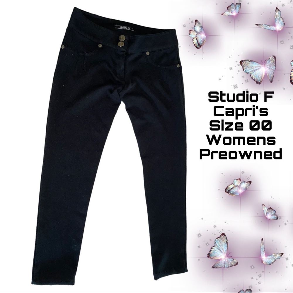 Studio F Capri’s Size 25W/00 Black